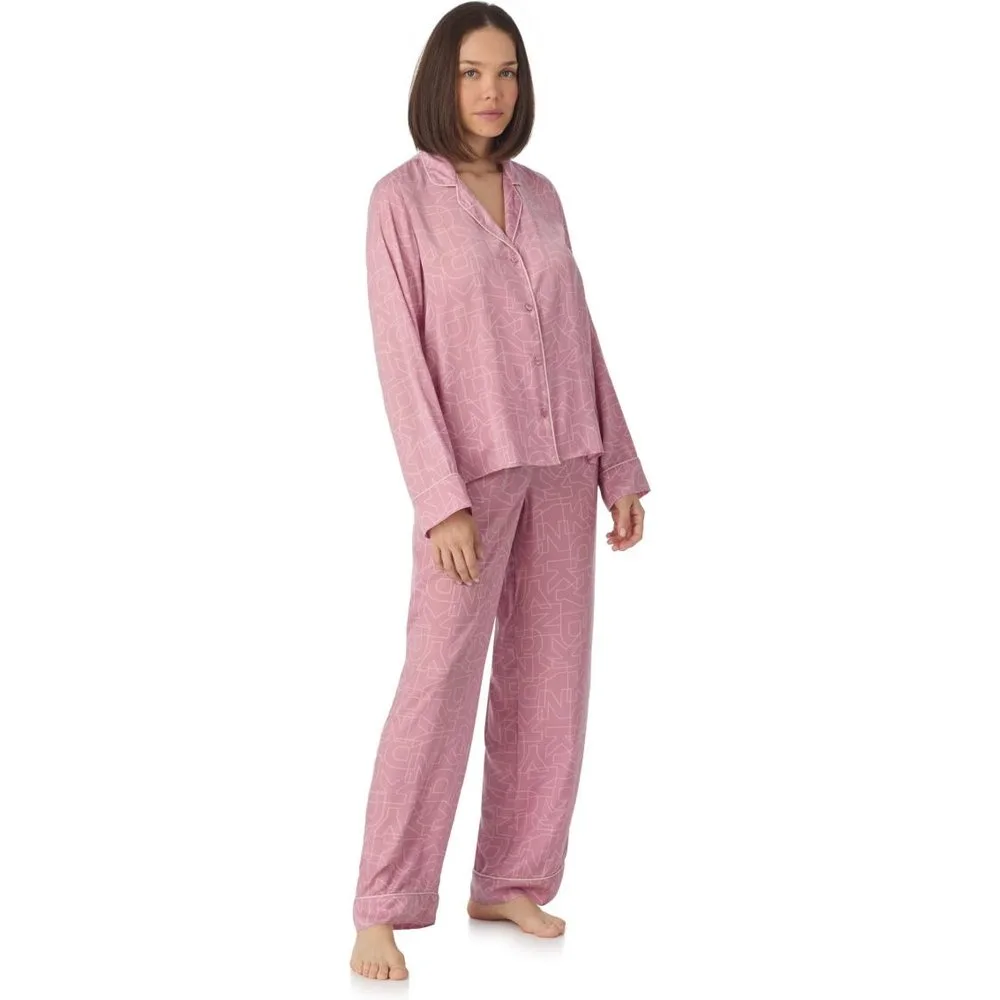 Pijama de mujer pantalón y maga larga - DKNY - FashionsVida