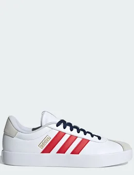 Scarpe VL Court 3.0 43 1/3 Cloud White / Better Scarlet / Team Navy Blue 2 - Adidas - FashionsVida