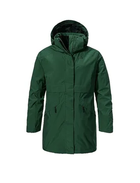 SCHÖFFEL Damen Winterparka Malkay Hoodie dunkelgrün 36 W - Schöffel - FashionsVida