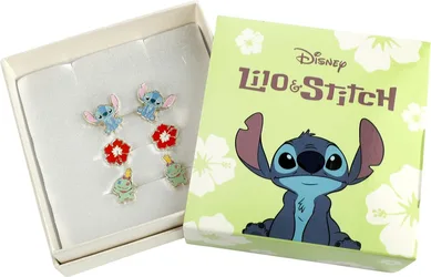 Disney Ohrstecker-Set - Stitch, Hibiskus & Schrulle - multicolor - Lizenzierter Fanartikel - Unisex - unisex