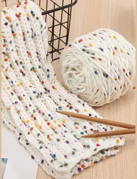 Pieza Bola de hilo de mohair pintada a mano con rayas de colores tipo Jelly Bean, para manualidades, bolsos, mantas, etc. (Nota: El peso del producto - Shein - FashionsVida