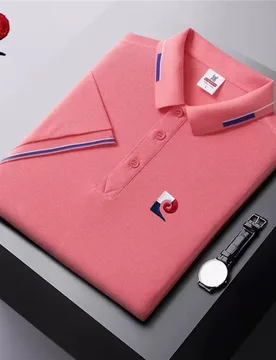 New Men's High-Quality Basic Short-Sleeved Polo Shirt, Summer Fashion, Casual, Cool and Comfortable T-Shirt Top - Aliexpress - FashionsVida