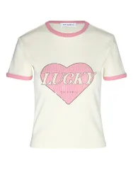 Oh April T-shirt crème XS