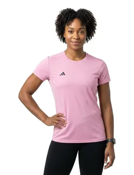 Maglietta A Maniche Corte Adizero Essentials Lucid Pink M - Adidas - FashionsVida