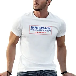 Immigrants Make America Great T-Shirt Casual Graphic Print Tee