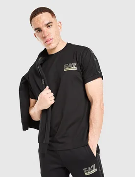 Tape T-Shirt - Herren, Schwarz - male - Size: L - EA7 Emporio Armani - FashionsVida