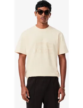 Camiseta de hombre de algodón estampada - Lacoste - FashionsVida