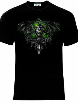 Fashion Dragon Skull Schadel Tatoo T-Shirt. Summer Cotton O-Neck Short Sleeve Men's T Shirt New Size S-3XL - Aliexpress - FashionsVida