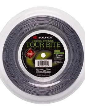Tour Bite Diamond Rough 200 M Tennis Reel String Dark Grey 1.25 mm - Solinco - FashionsVida