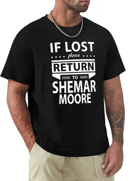 L If Lost Please Return to Shemar Moore T-Shirt Plus Size Simple Casual Top - Aliexpress - FashionsVida