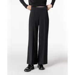 Pantalón de mujer recto de doble crepé