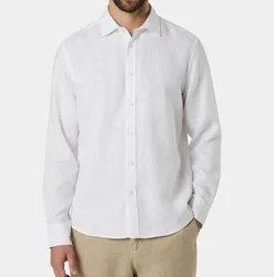 Camicia in lino uomo bianco