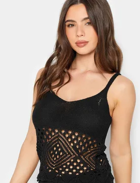 Women's Petite Vest Top in Black Size: 16 - Black - Size: 16 - PixieGirl - FashionsVida