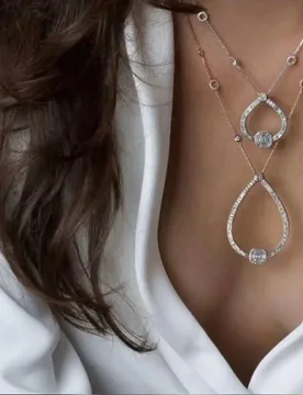 Hibride Luxury Heart Shape Stackable Pendant Necklace Full Cubic Zircon Fashion Charm Women Party Jewelry Gift 2020 Bijoux N-862 - Aliexpress - FashionsVida