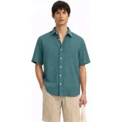 Camisa de hombre manga corta regular fit