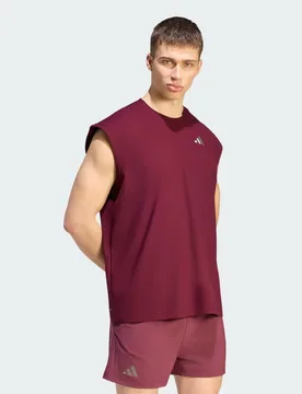 T-SHIRT TENNIS CLIMACOOL+ OVERSIZED SLEEVELESS L Maroon - Adidas - FashionsVida