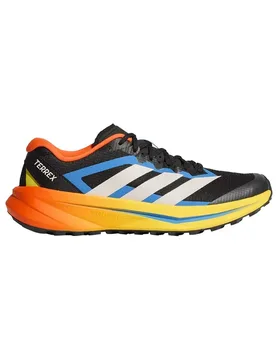 Terrex Agravic Lite Trail Running Shoes Core Black / Grey One / Impact Orange UK 6 Women - Adidas - FashionsVida