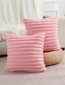 Pieza Funda de almohada de terciopelo de unicolor (Inserto de almohada no incluido), Funda de almohada decorativa de franela moderna, Decoración del - Shein - FashionsVida