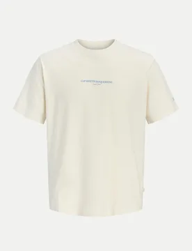 T-Shirt mit großem Rückenprint Weiß M - Jack & jones - FashionsVida