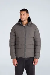 Light Cloud Cosi Marl Hooded Mens Padded Jacket - Green