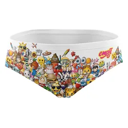 Emoji Big Wave Swimming Brief Multicolour S Men