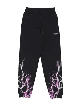 Pantalone Tuta Leggero Uomo Lightning Pant Black/purple/grey - PHOBIA - FashionsVida