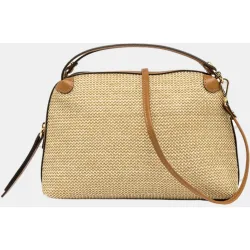 Bolso de hombro modelo Alifa en paja con correa extraible