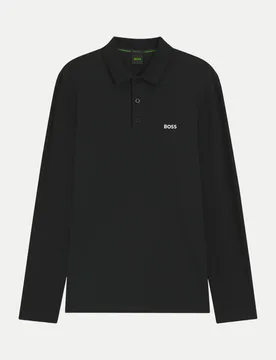 Green Poloshirt Plisy Schwarz L - BOSS - FashionsVida