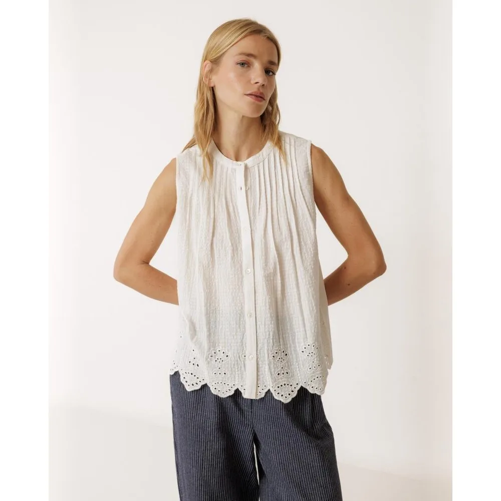 Indi & Cold - Camiseta de mujer cuello redondo sin mangas - Indi & Cold - FashionsVida