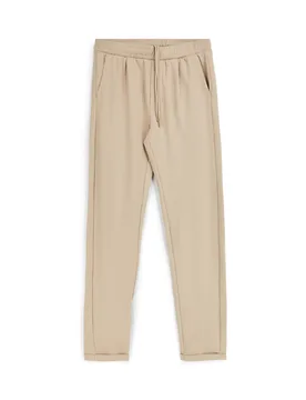 Pantaloni beige tessuto in morbida maglia piqué tasche laterali PT-M-T-9077 L - PITTARELLO TIERRA - FashionsVida