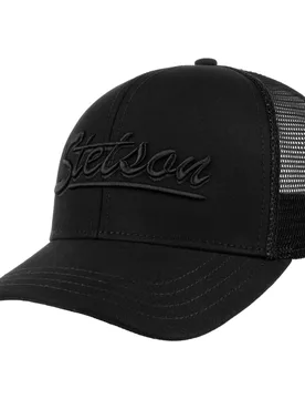 Monochrome Trucker Cap by - black - Size: One Size - Stetson - FashionsVida