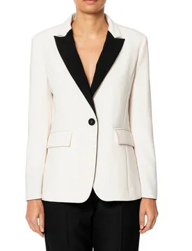 Giacche donna - giacca smoking cady - bianco - RUE•8ISQUIT - FashionsVida
