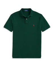 Polo Custom Slim Fit verde oscuro L