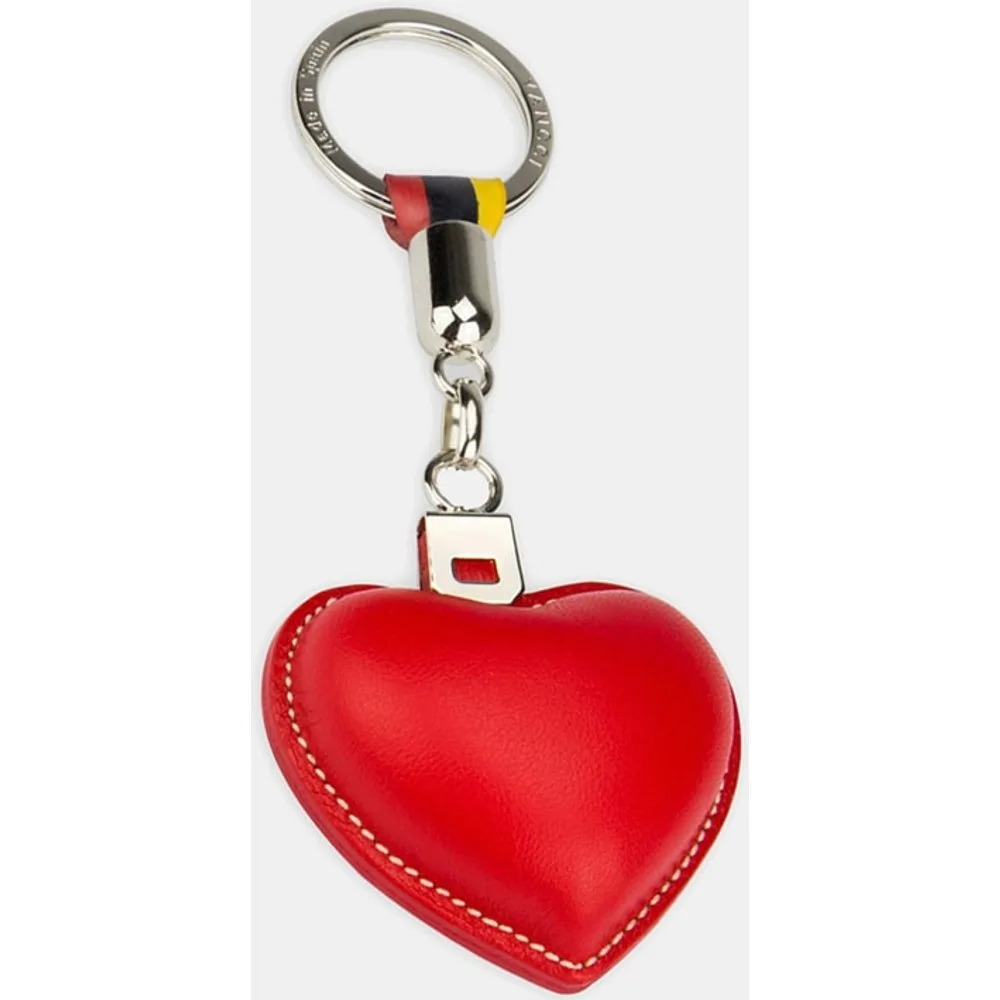 Llavero en forma de corazón y combinación de piel - Yancci - FashionsVida
