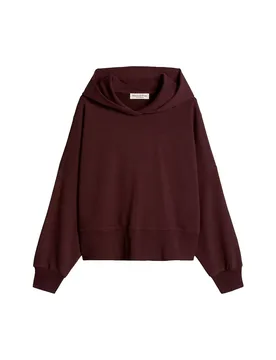 Felpa Con Cappuccio 50000122 Black Cherry S - Marc O´polo - FashionsVida