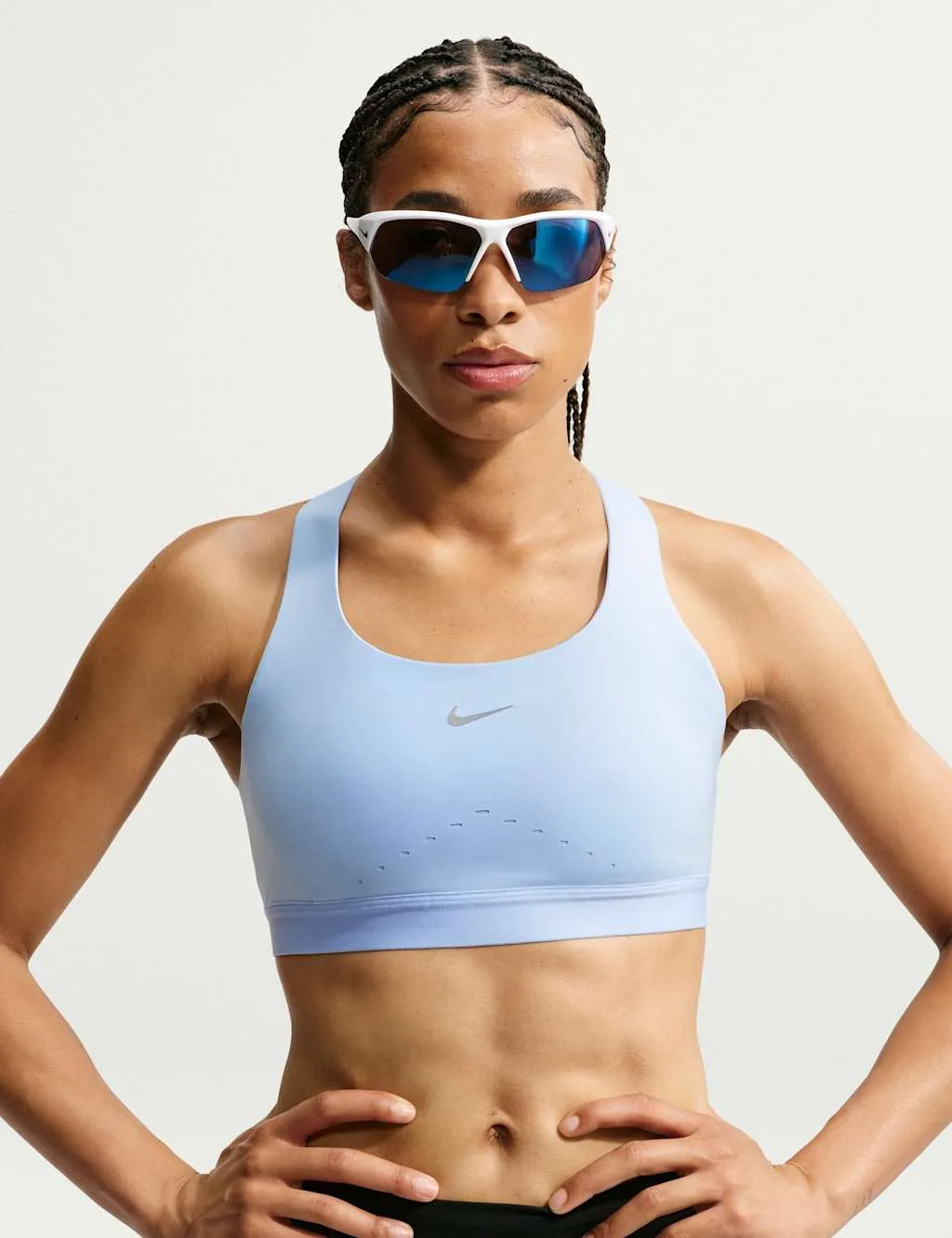 Swift High Support Non Wired Sports Bra Light Blue female - Nike - FashionsVida