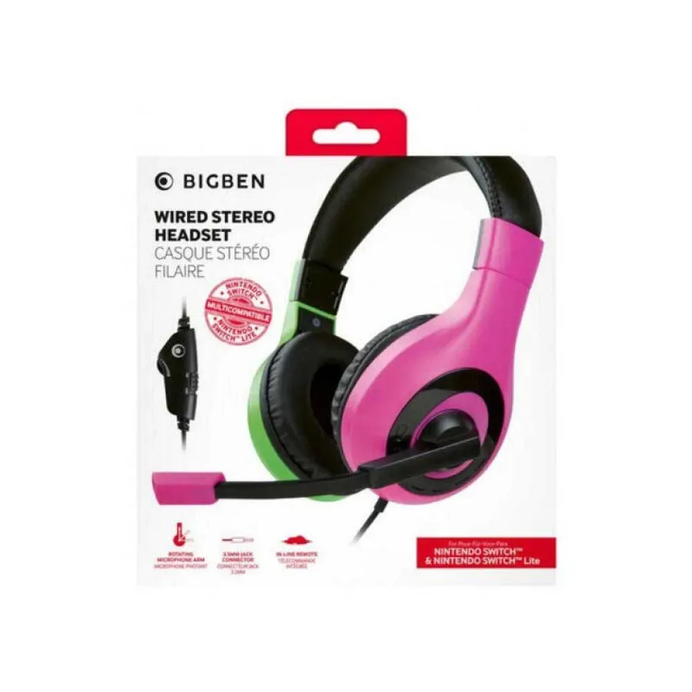 Casque Gaming Cd01373 Pink / Green One Size unisex - Nacon - FashionsVida