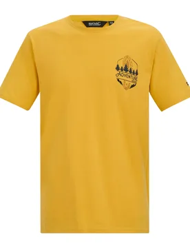 Mens Cline Ix Adventure T-Shirt (Ceylon Yellow) - Yellow/black - Size 3xl - Regatta - FashionsVida