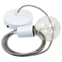 Cables Suspension Luminaire Rm02 50 Cm Silver / White One Size