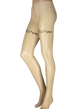 Women's 1 Pair Antares Love Backseam Tights Cosmetic I - Skin Tones - Size: Small - Trasparenze - FashionsVida