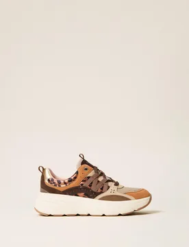 Twinset Baskets de running en cuir - TWINSET - FashionsVida