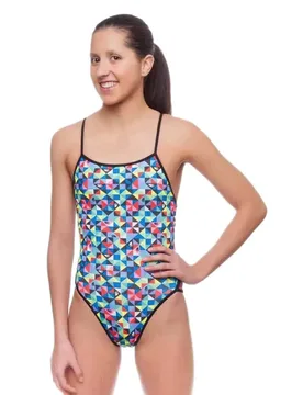 Origami Thin Strap Swimsuit Multicolor L Women - TURBO - FashionsVida