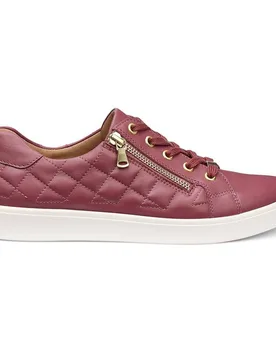 Women's 'Wonder' Quilted Trainers in Rose Size: 5 - Rose - Size: 5 - Hotter - FashionsVida
