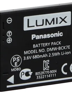 Batterie Au Lithium Dmw-bck7 Black One Size unisex - Panasonic - FashionsVida