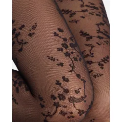 Panty estampado flores de cerezo 15 deniers