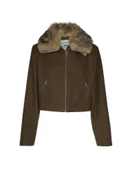 Chaqueta efecto piel BAYTON_1 oliva 34