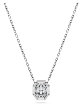 Pendente Octagon, Diamanti creati in laboratorio 0,5 ct tw, Forma ottagonale, Oro bianco 18 K OS - Swarovski - FashionsVida
