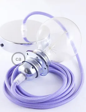 Cables Lampe Suspendue Pendel Pour Abat-jour Rm07 2 M Lilac / Chrome Plated One Size - Creative - FashionsVida