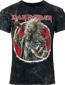 T-Shirt - Eddie Exploding - S bis M - für Männer - Größe M - anthrazit - EMP exklusives Merchandise! - Männer - male - Iron Maiden - FashionsVida