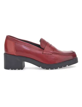 Mocassino in Vera Pelle Rosso 85035 41 - PITTARELLO GLAM - FashionsVida